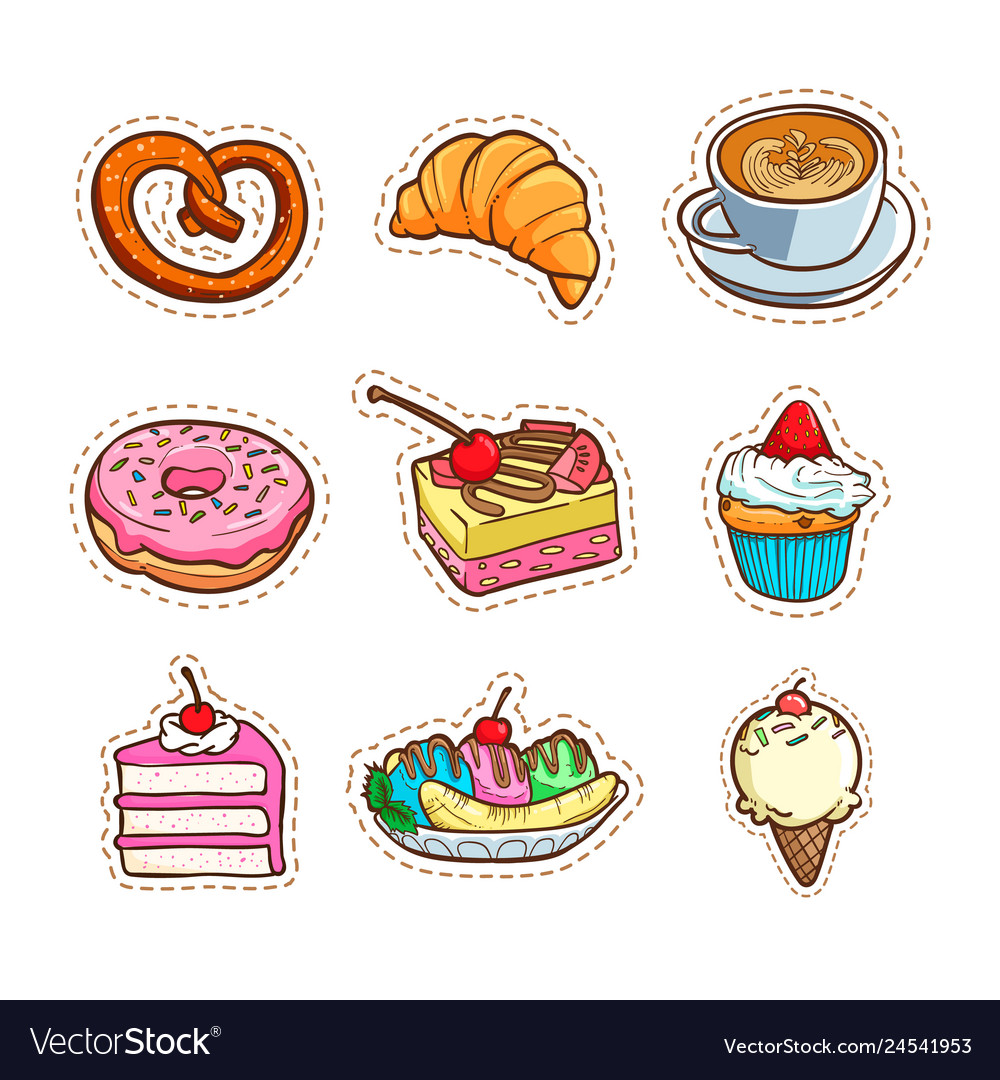 Birthday cake sticker Vectors & Illustrations for Free Download | Freepik