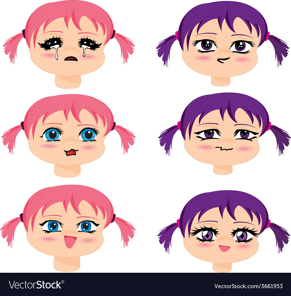 Manga faces