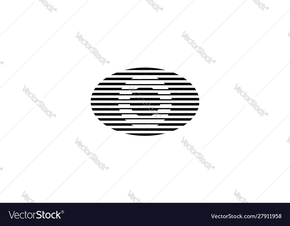 Abstract for eye lens logo design concept Vector Image