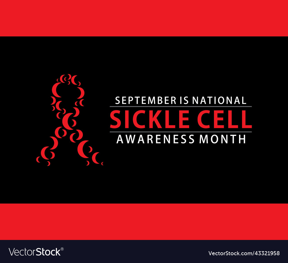 Sickle Cell Disease Awareness Month Royalty Free Vector