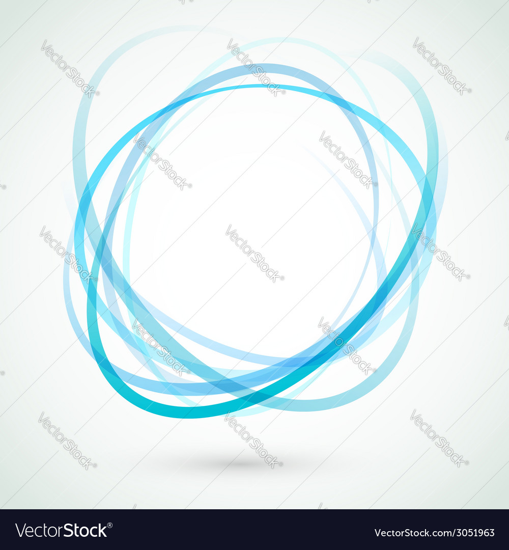 Abstract background blue circle design element Vector Image