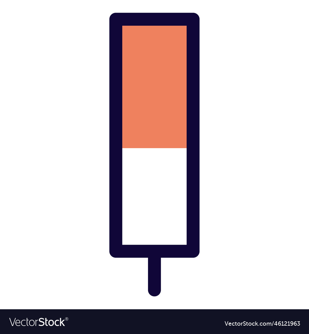 Fruit flavored lip smacking ice bar Royalty Free Vector