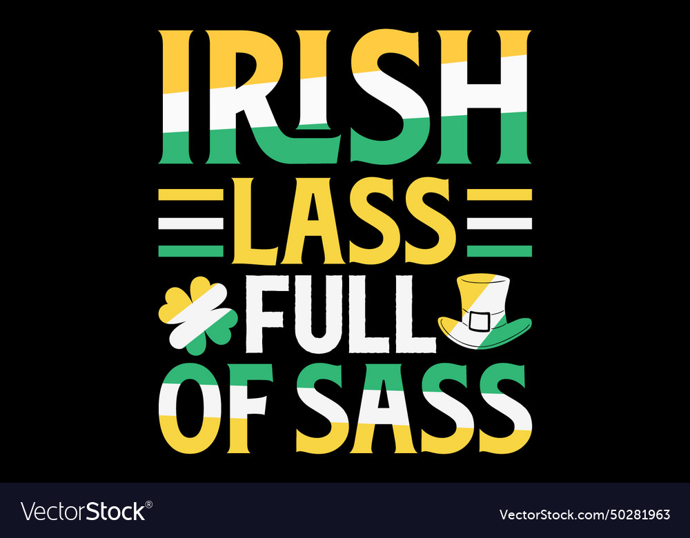 Irish Lass Full Of Sass Royalty Free Vector Image 8287