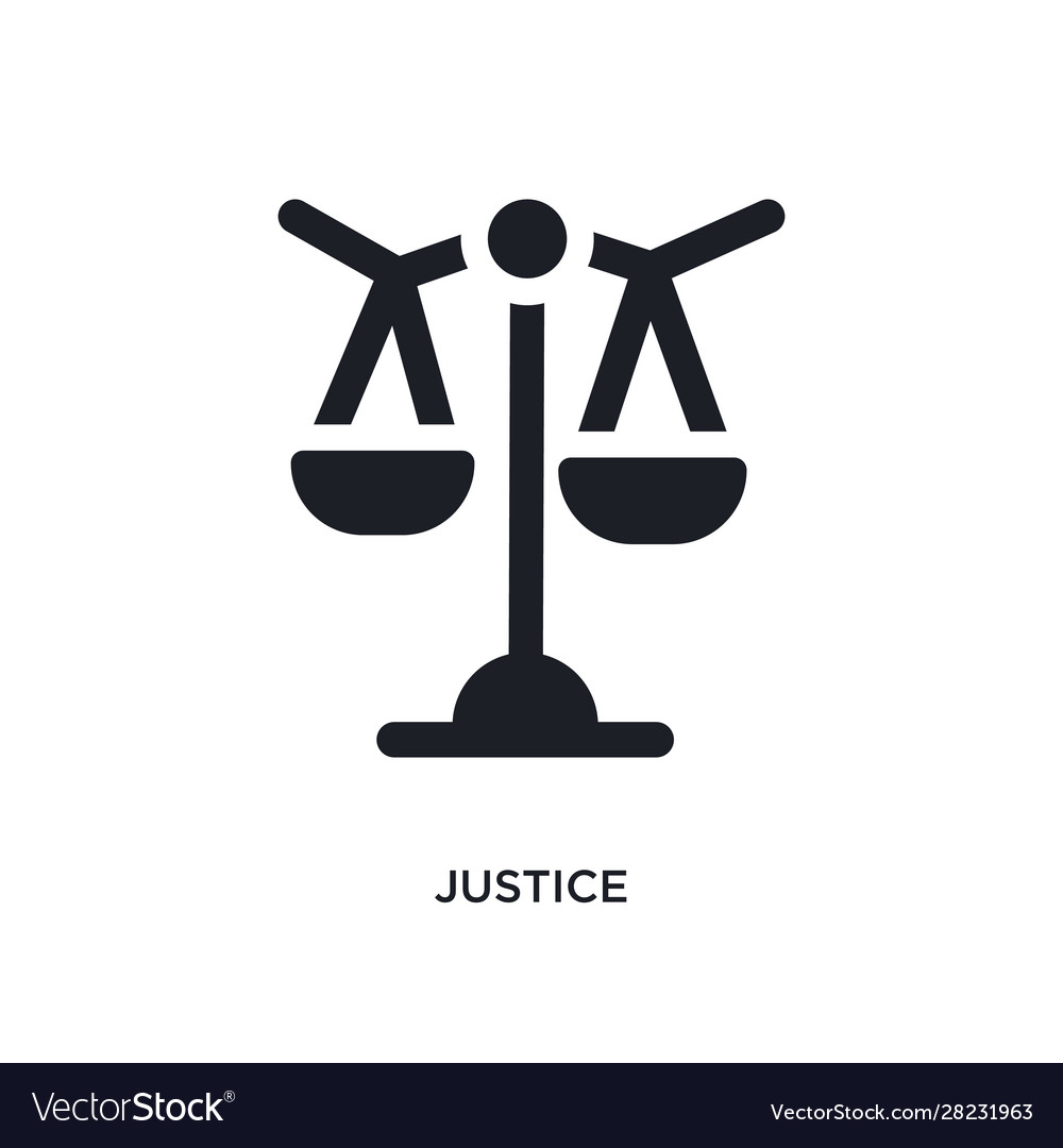 Justice isolated icon simple element from zodiac Vector Image