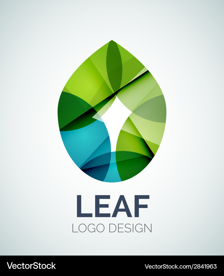 Leaf logo Royalty Free Vector Image - VectorStock