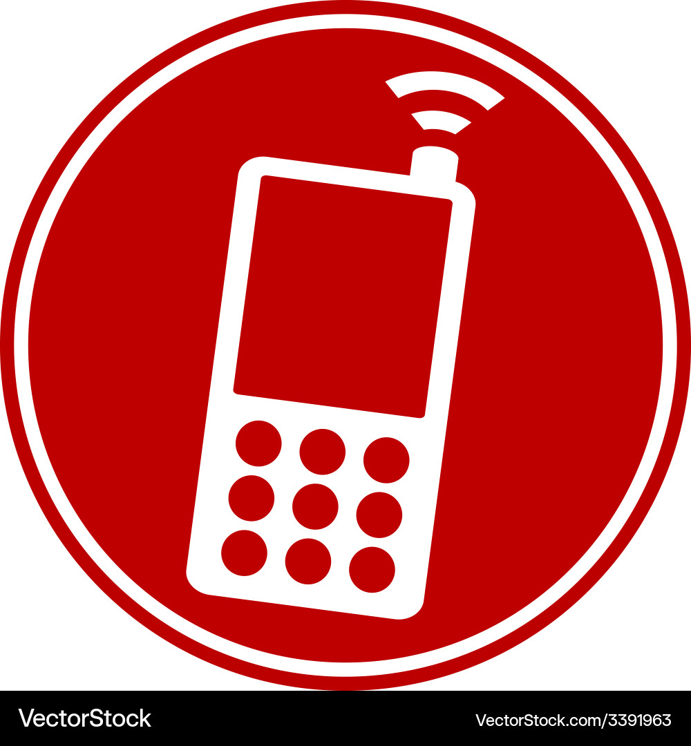 Phone button Royalty Free Vector Image - VectorStock