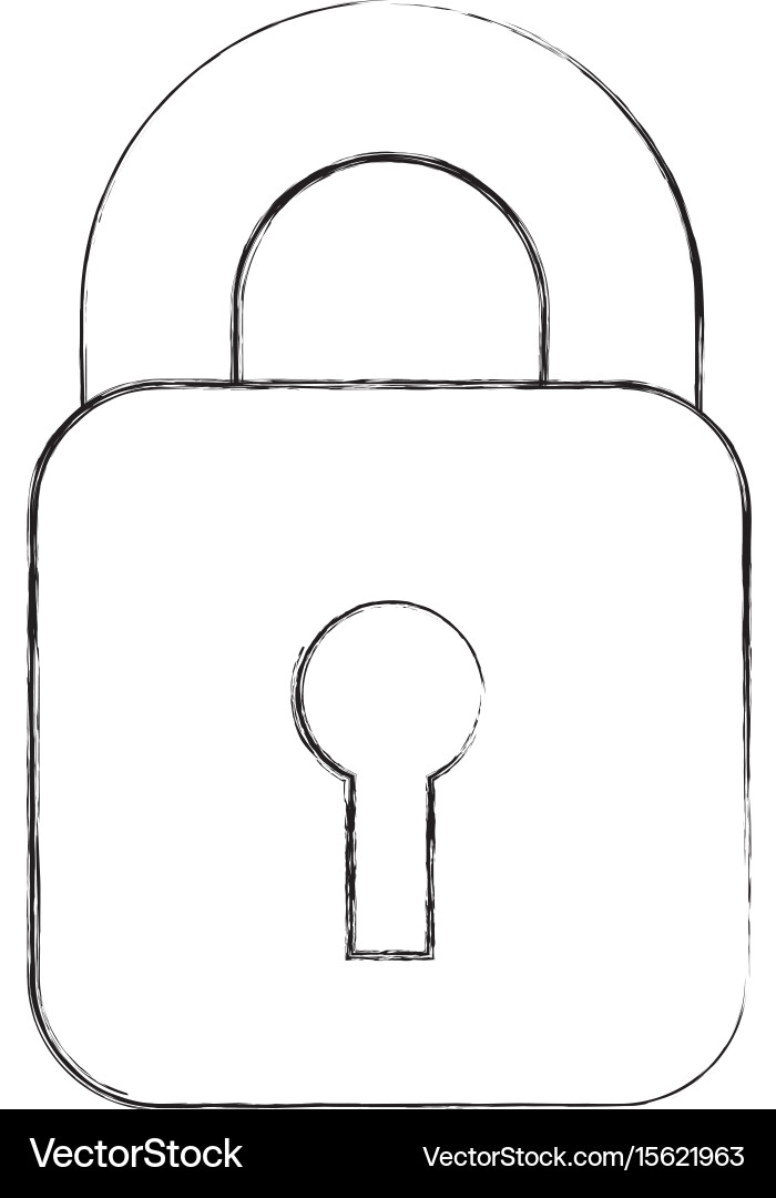 Safe secure padlock icon Royalty Free Vector Image