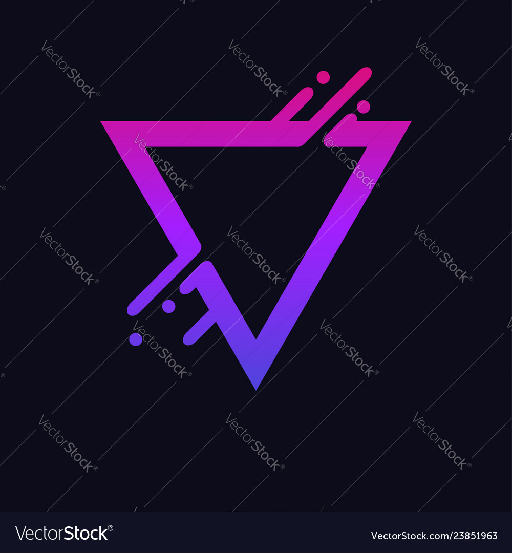 Triangle liquid1 Royalty Free Vector Image - VectorStock