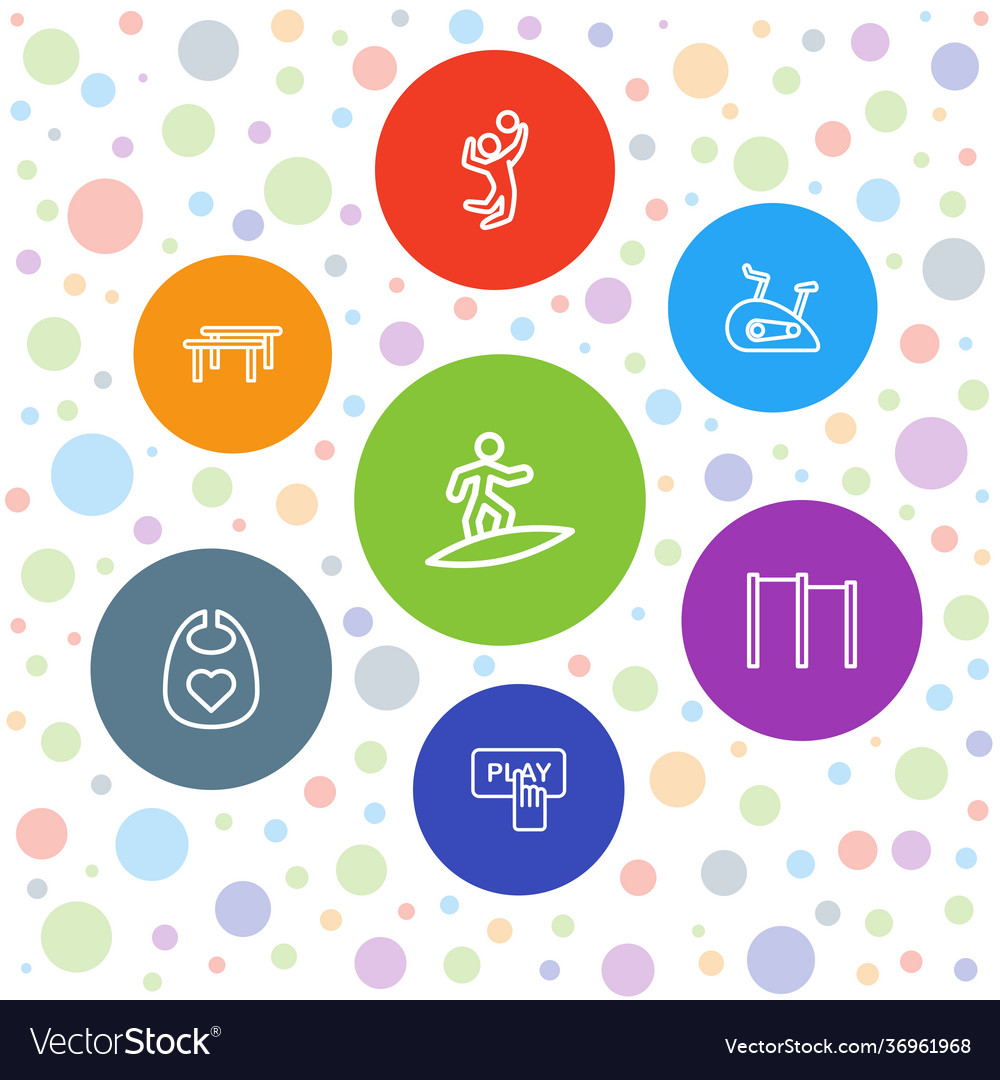 Active icons Royalty Free Vector Image - VectorStock