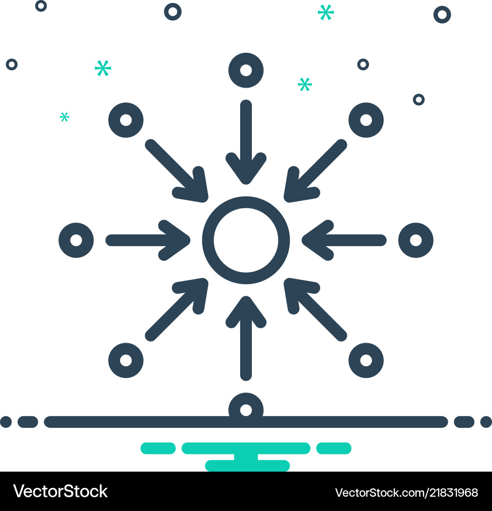 Centralized Royalty Free Vector Image - VectorStock