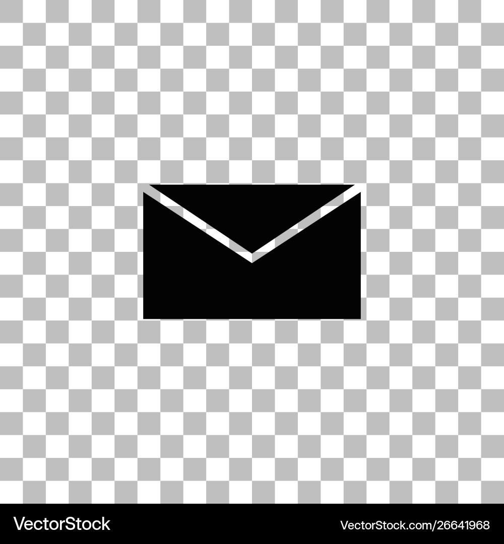 E mail icon flat Royalty Free Vector Image - VectorStock