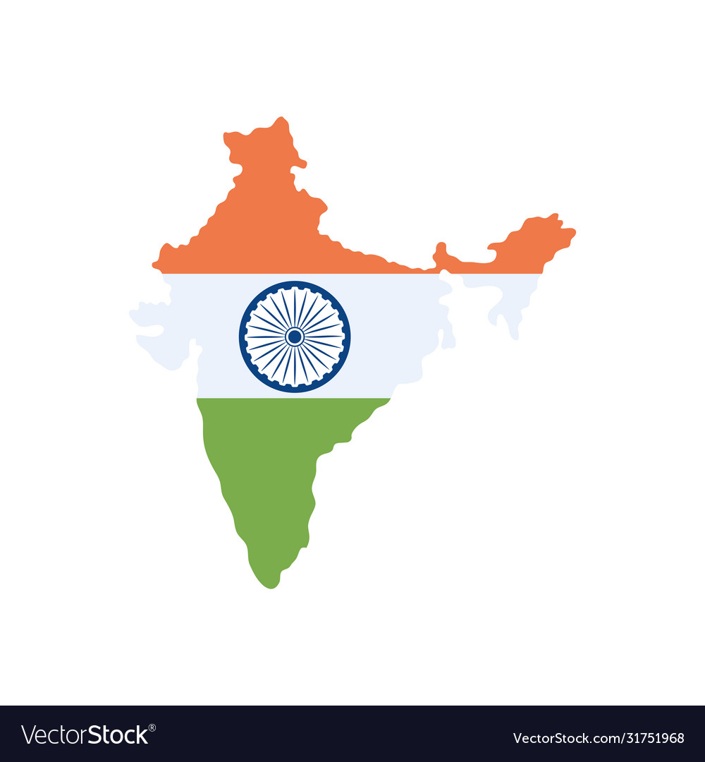 India independence day concept india map Vector Image