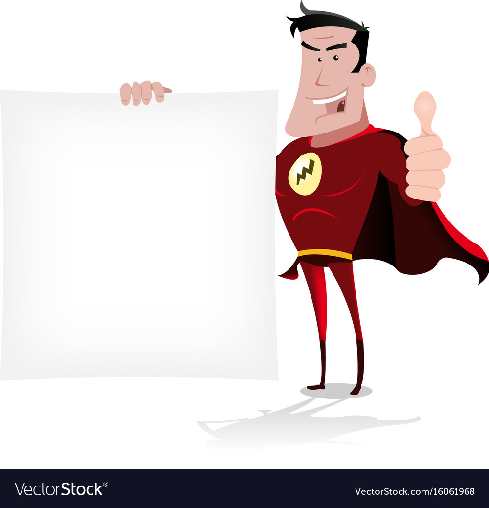 Super hero message Royalty Free Vector Image VectorStock