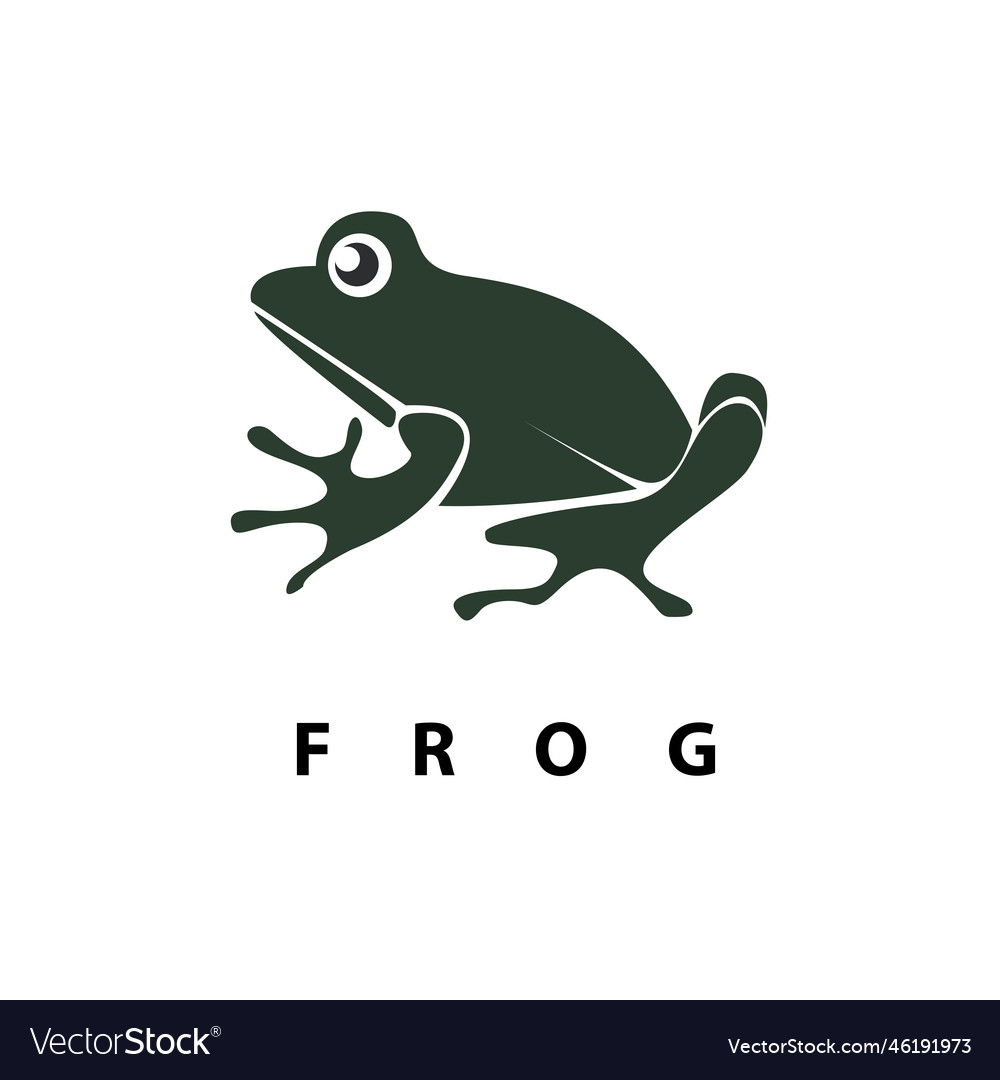 Frog logo Royalty Free Vector Image - VectorStock