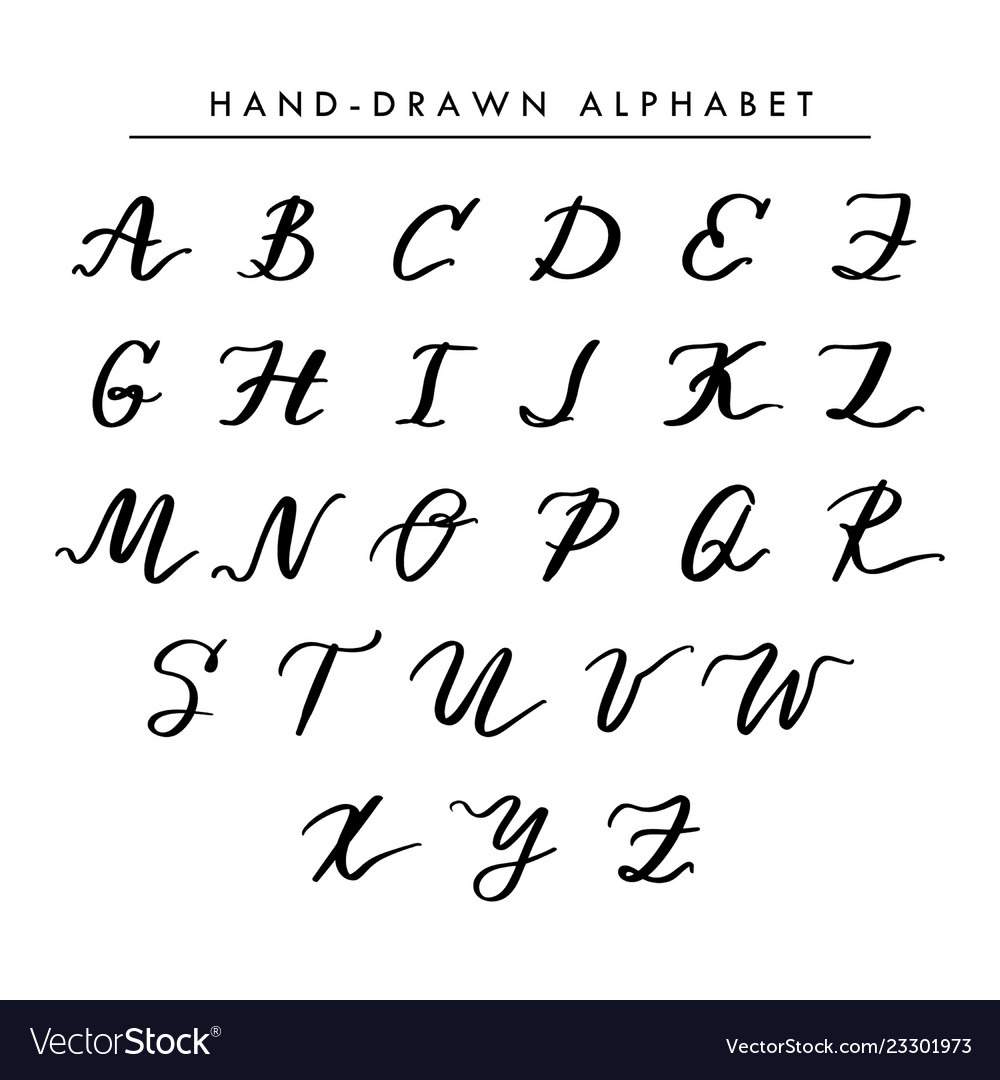 creative handwriting alphabet