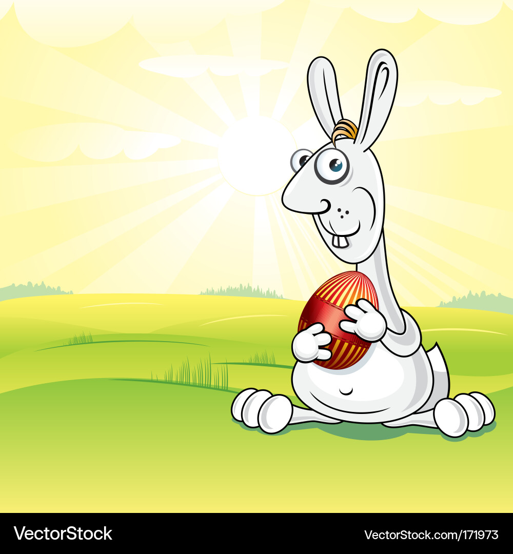 Meadow bunny Royalty Free Vector Image - VectorStock