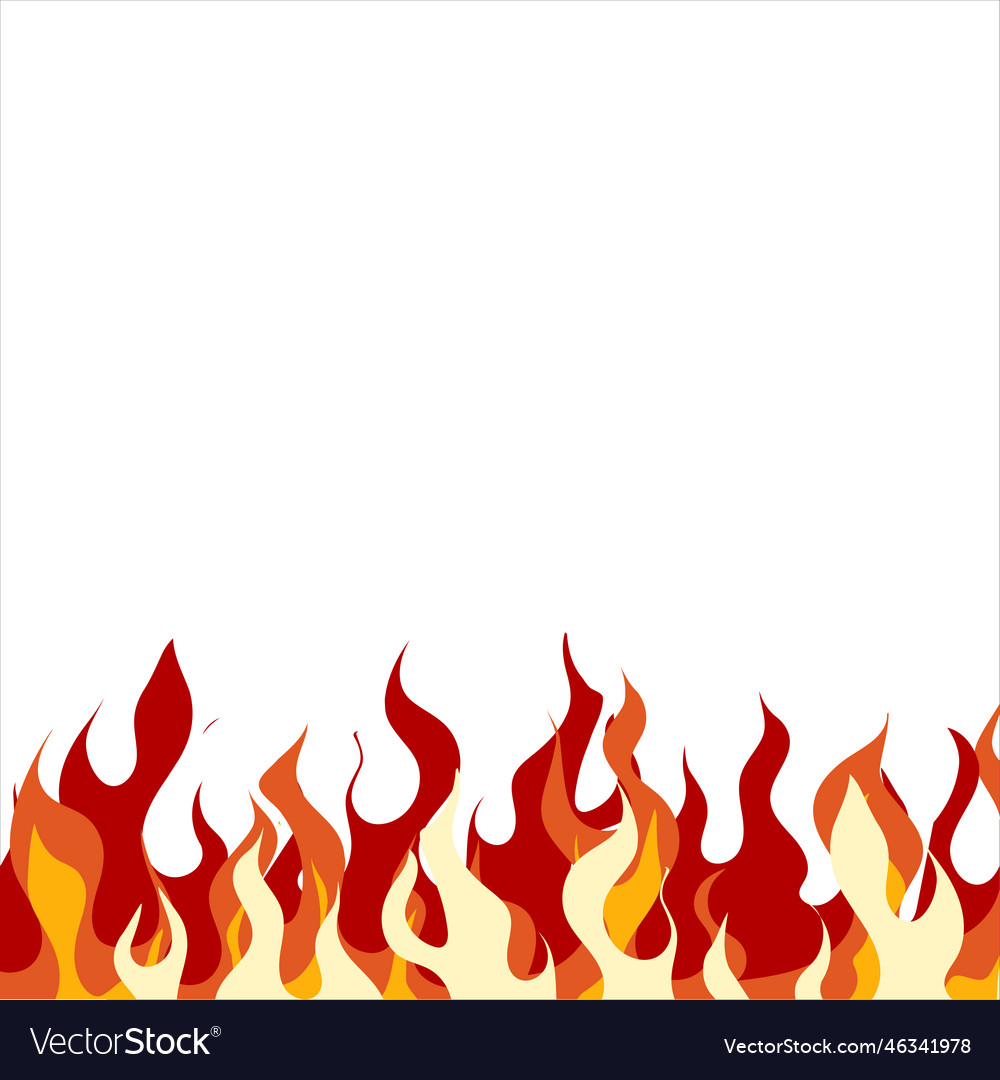 Fire flame banner Royalty Free Vector Image - VectorStock