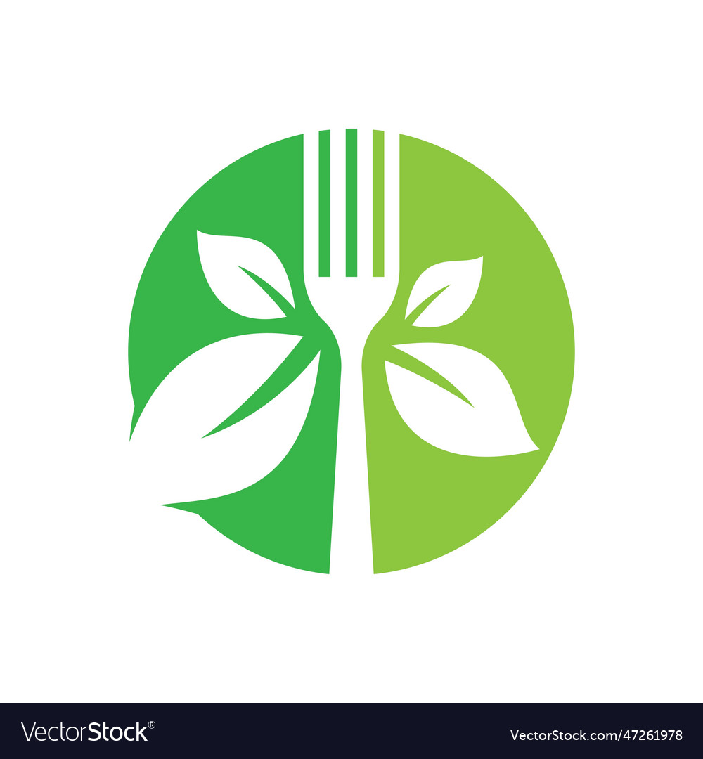 Vegetarian Food Logo Images Royalty Free Vector Image