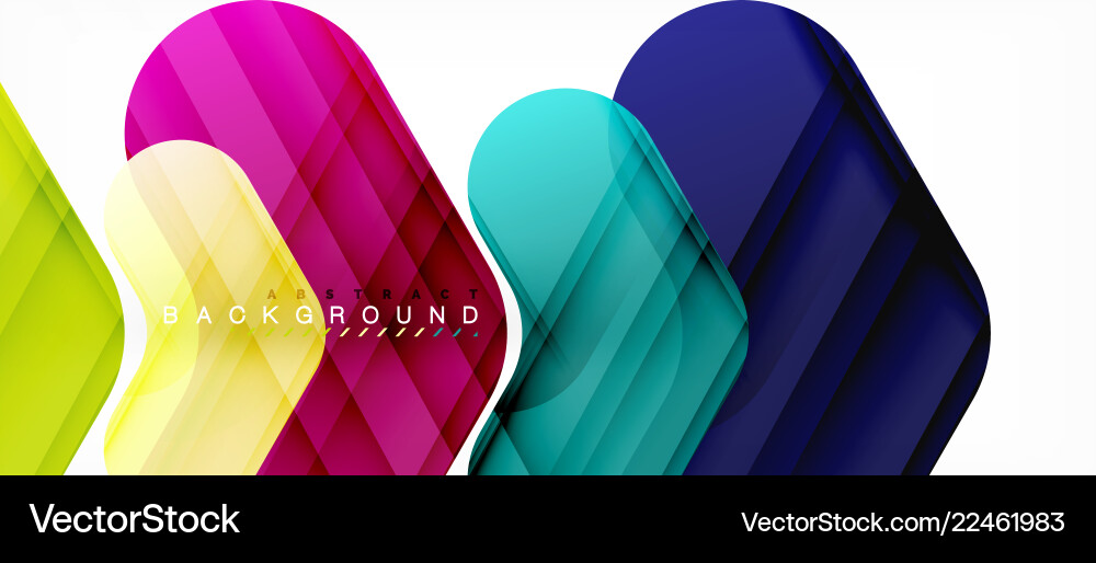 Colorful glossy arrows abstract background Vector Image