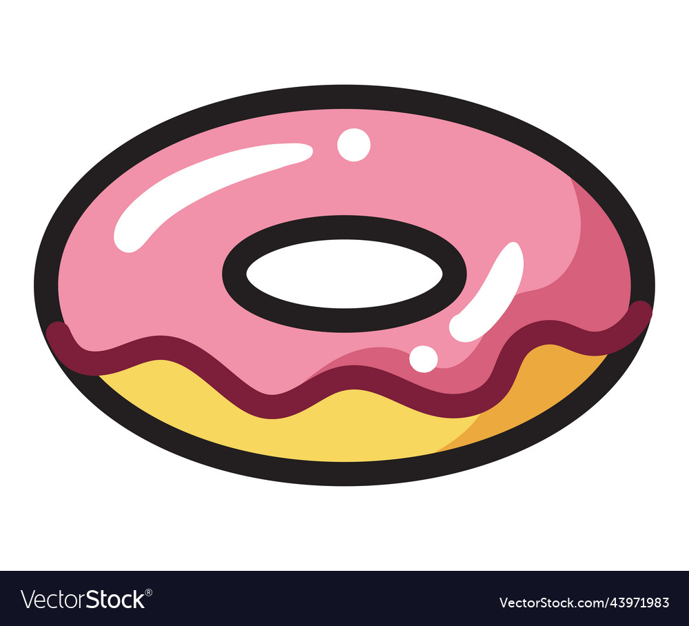 Donut cartoon icon Royalty Free Vector Image - VectorStock Donut cartoon icon Royalty Free Vector Image - VectorStock