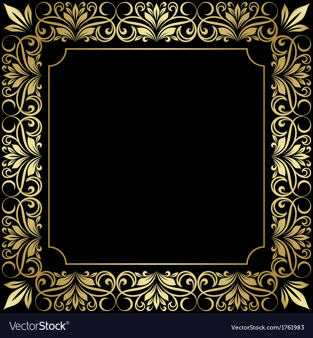 Floral frame Royalty Free Vector Image - VectorStock