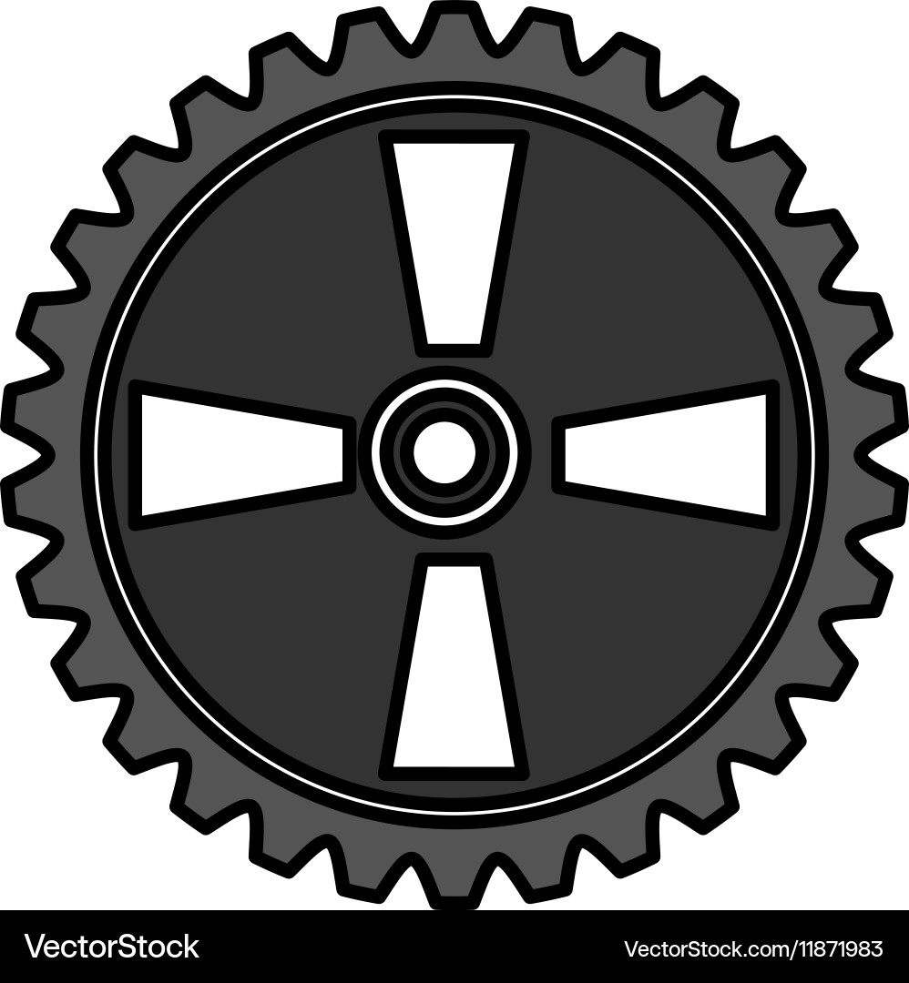 Isolated gear design Royalty Free Vector Image