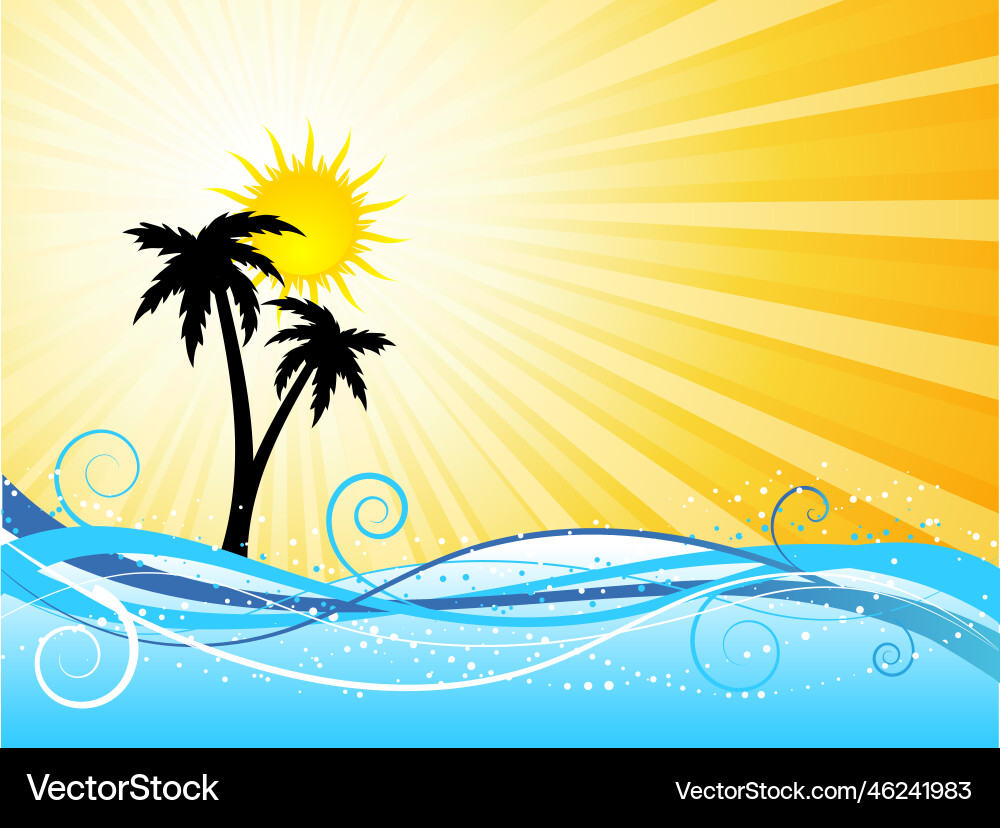 Summer background Royalty Free Vector Image - VectorStock