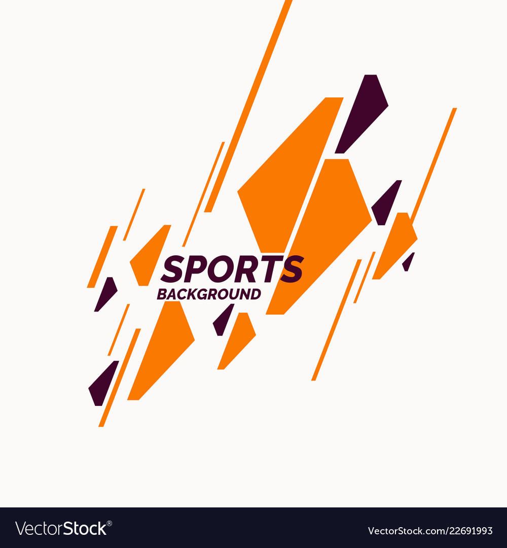 abstract geometric background sports poster with vector image