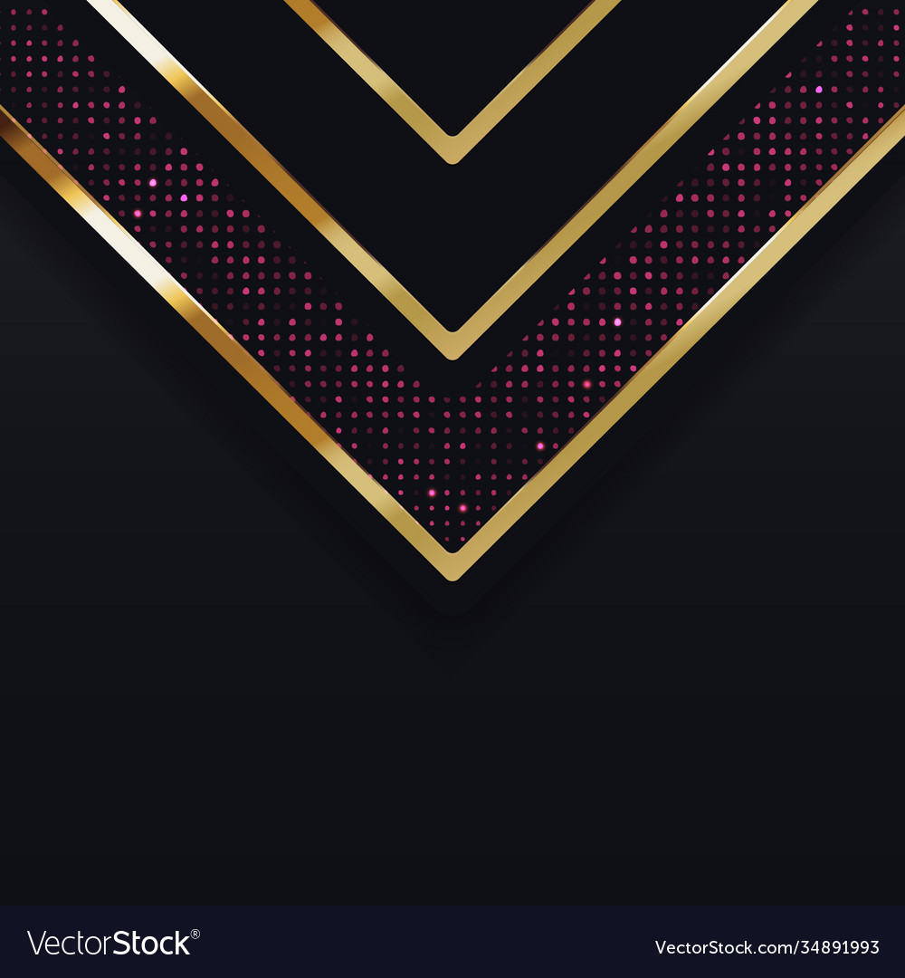 Gold banner abstract background board for text