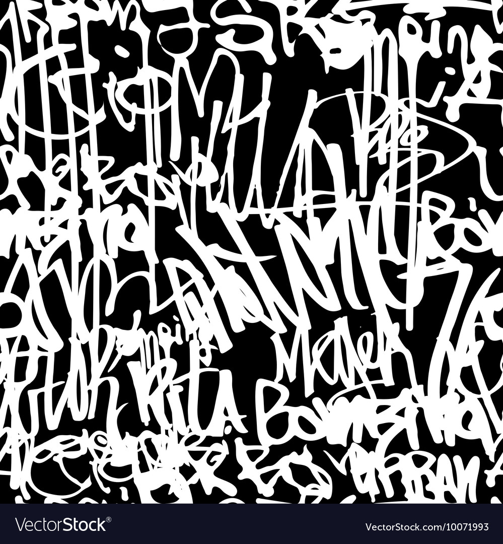 Graffiti background seamless pattern Royalty Free Vector