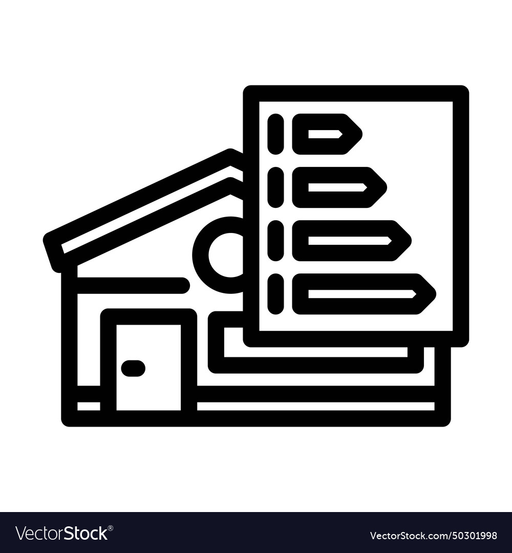 Building energy efficient line icon