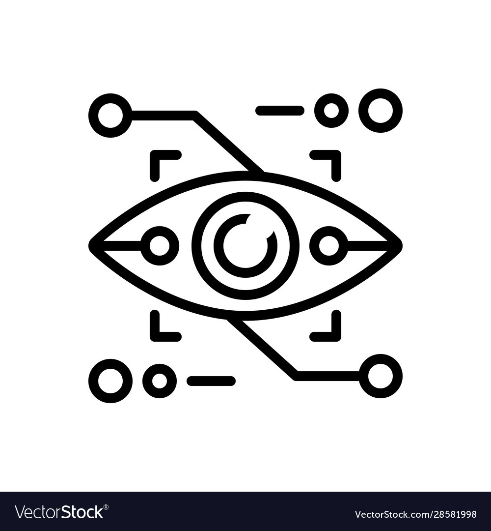 Eyetap augmentation Royalty Free Vector Image - VectorStock