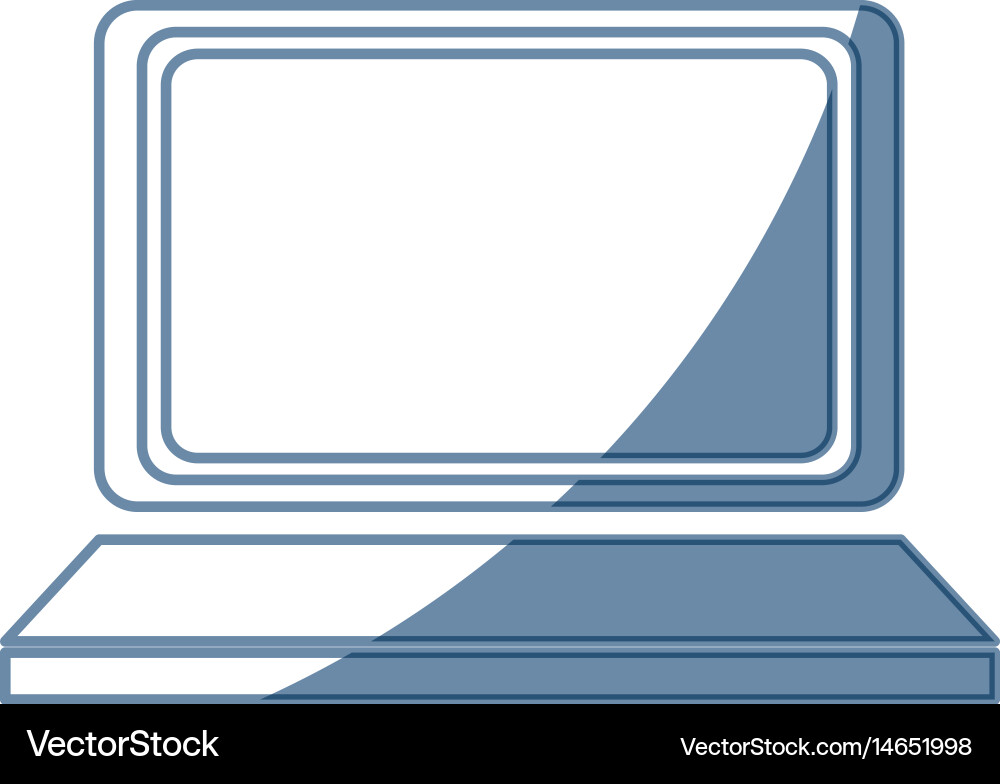 Laptop technology network digital image Royalty Free Vector