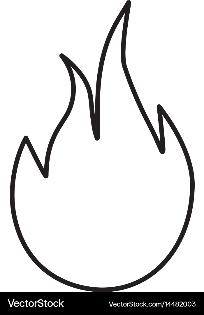 Fire flame icon Royalty Free Vector Image - VectorStock