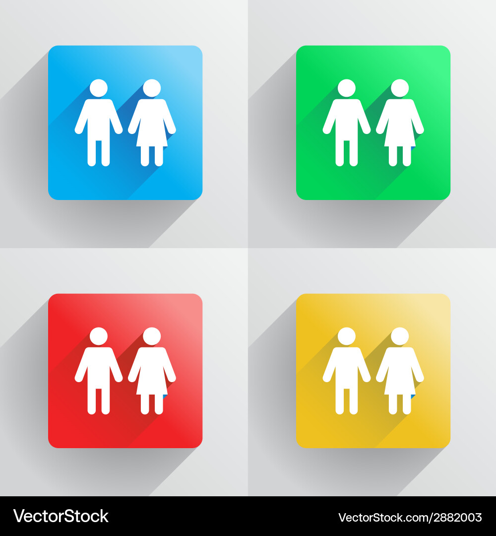 Man and woman symbol Royalty Free Vector Image