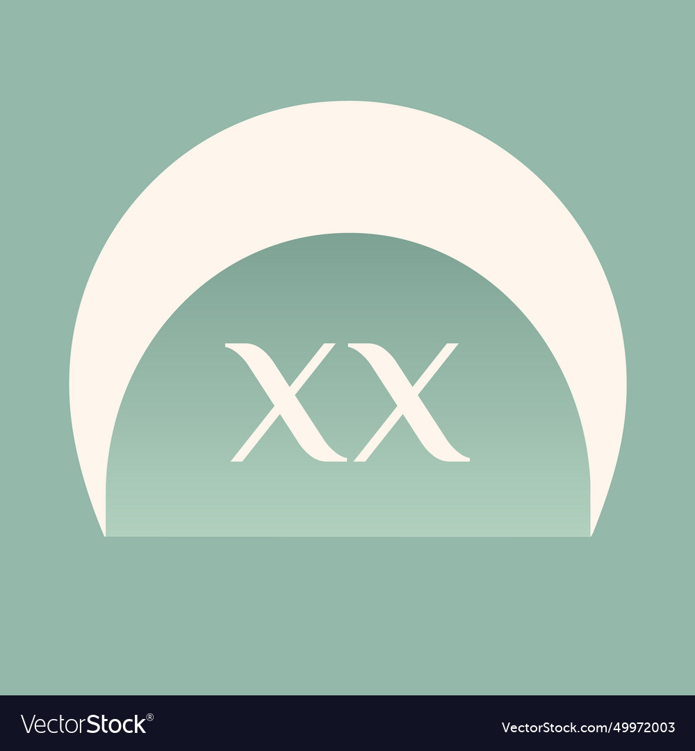 Nail art studio filled colorful initial logo idea Vector Image