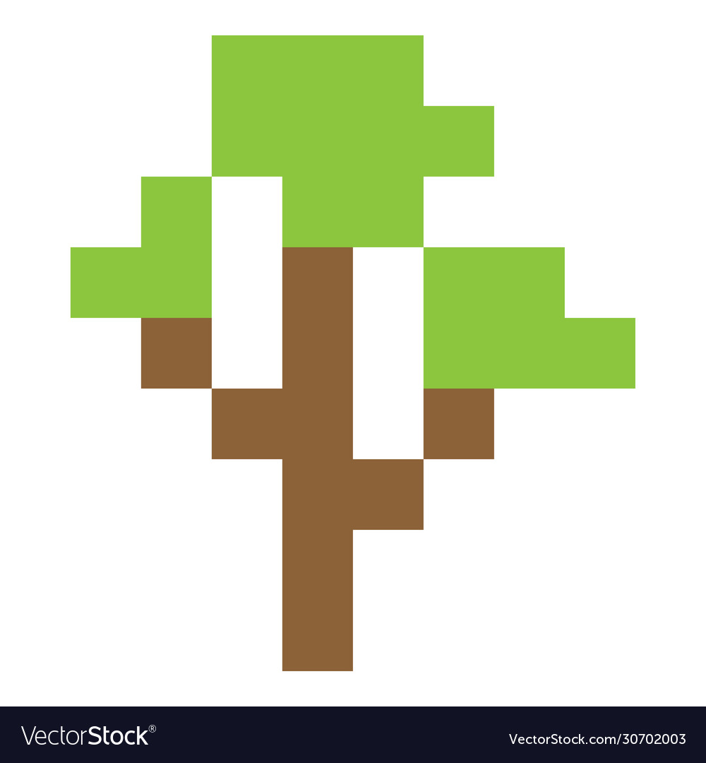 Pixel art tree