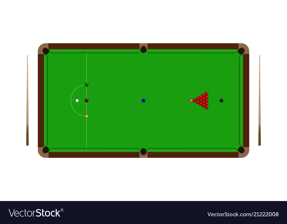 top-view-realistic-snooker-table-with-balls-vector-image