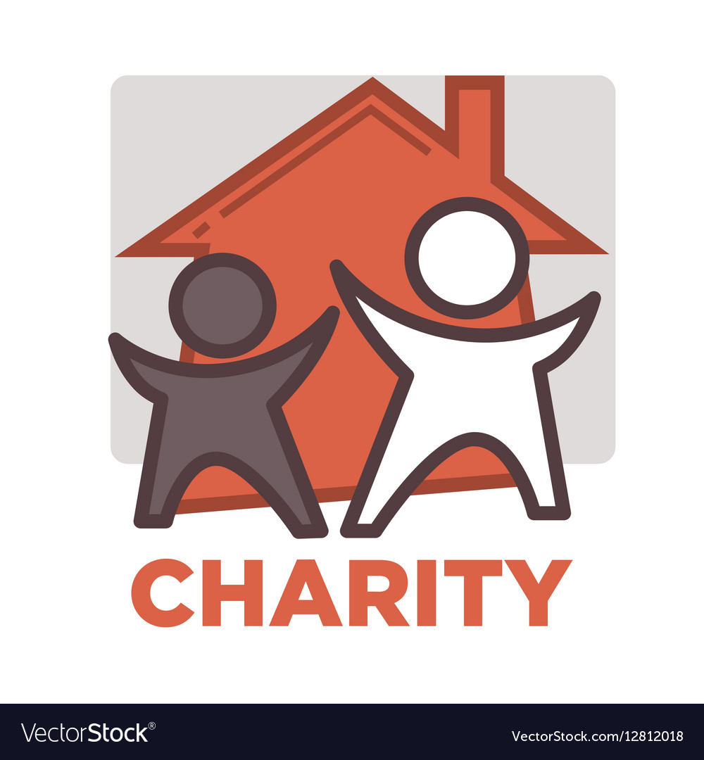 Donation and volunteer work icon Royalty Free Vector Image