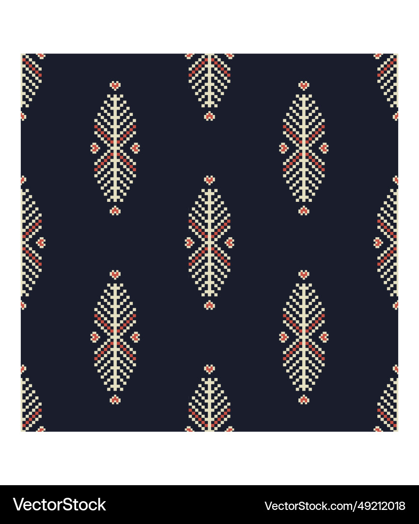 Ethnic small herringbone pattern Royalty Free Vector Image
