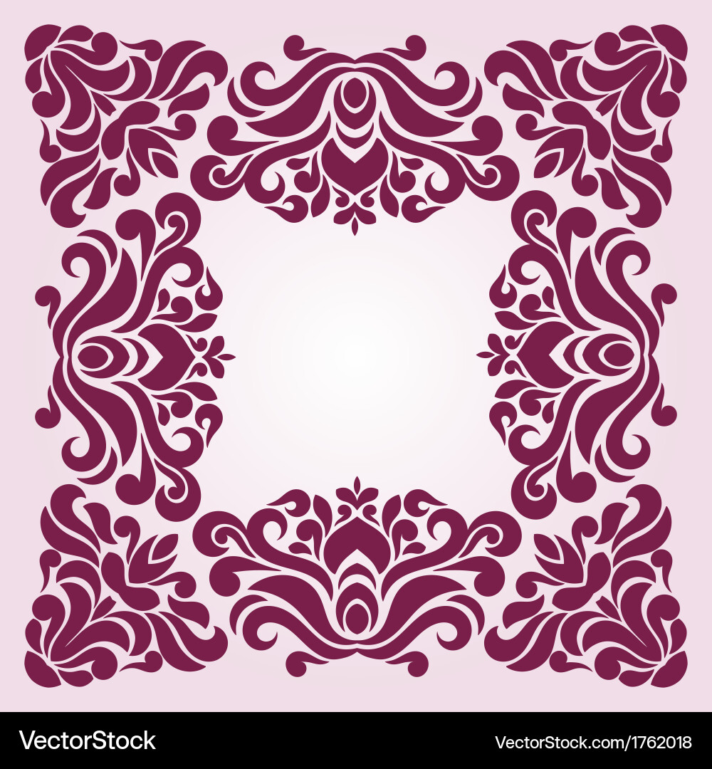 Ornament frame Royalty Free Vector Image - VectorStock