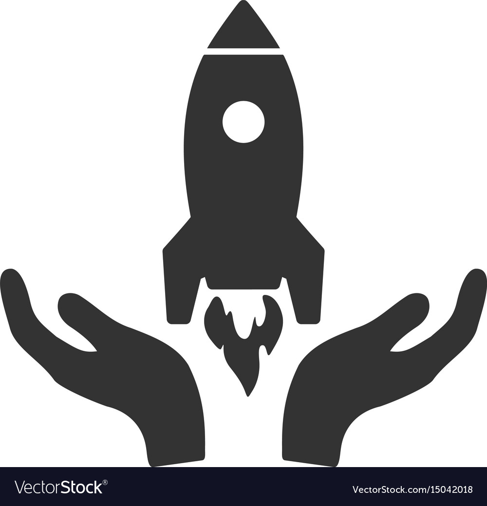 Rocket startup icon