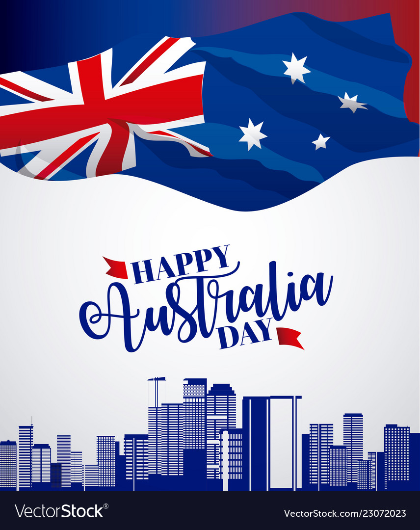 Australia day celebration Royalty Free Vector Image