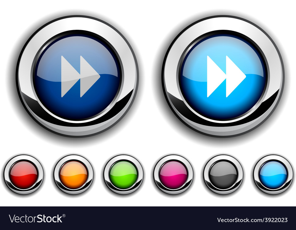 Forward button Royalty Free Vector Image - VectorStock