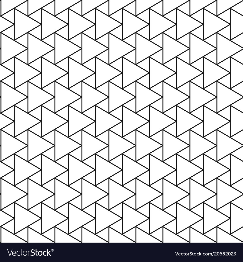 Seamless stylish pattern of triangles Royalty Free Vector