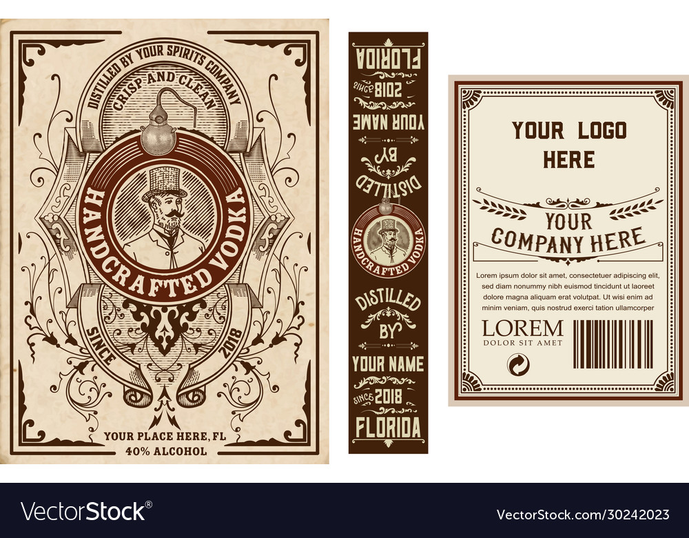 Liquor Bottle Labels Template