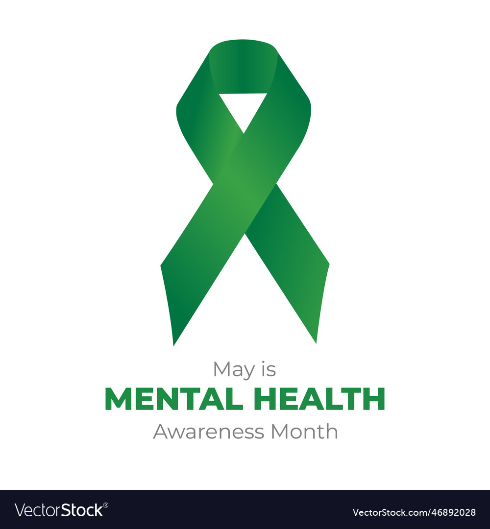 Banner about mental health25 Royalty Free Vector Image