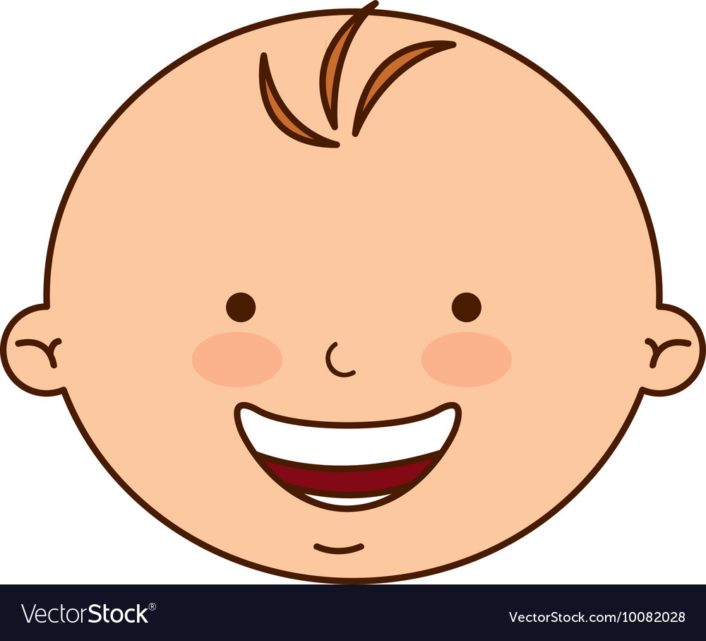 Little cute baby icon Royalty Free Vector Image