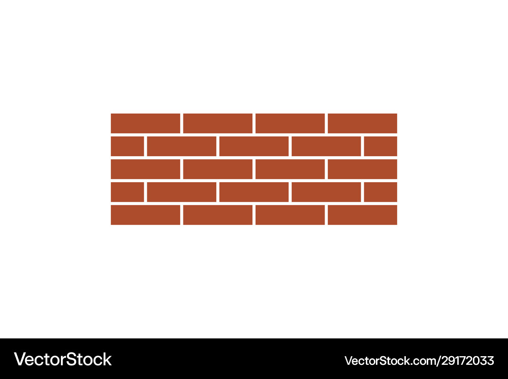 Brick wall icon Royalty Free Vector Image - VectorStock