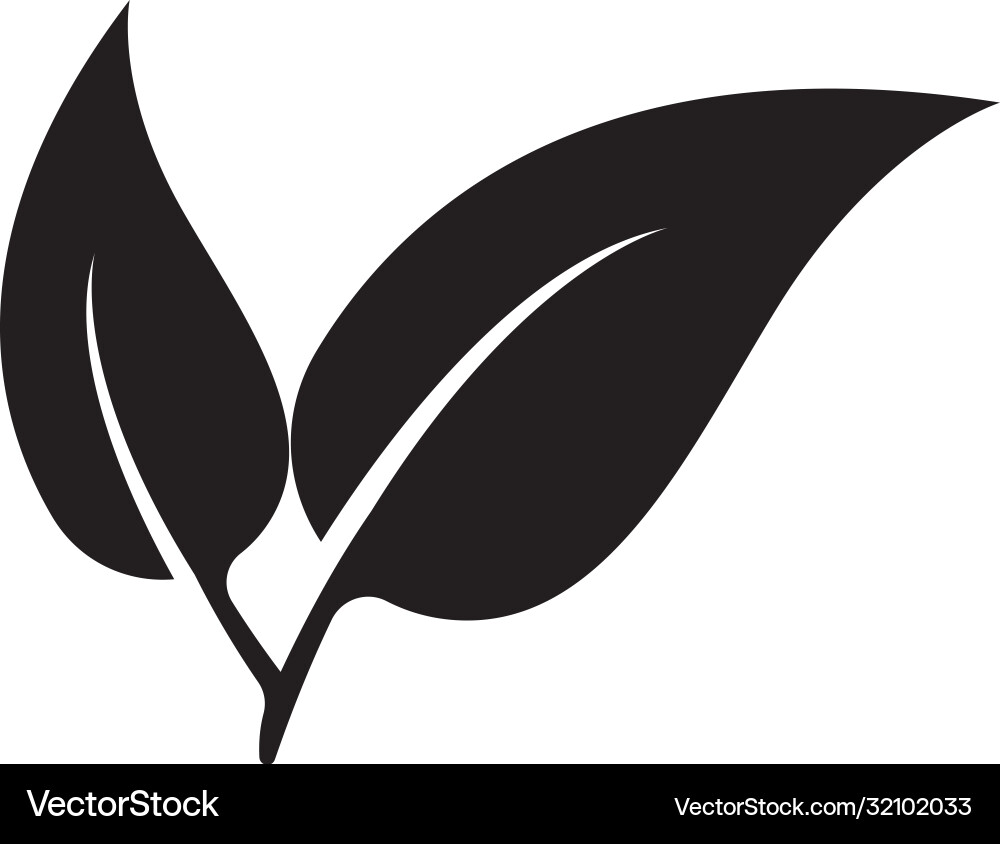 Leaf icon logo Royalty Free Vector Image - VectorStock